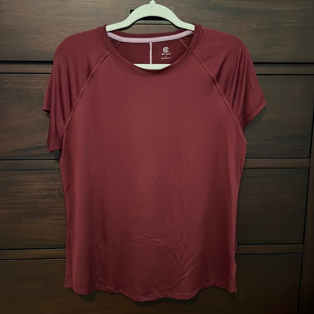 Maroon work out top